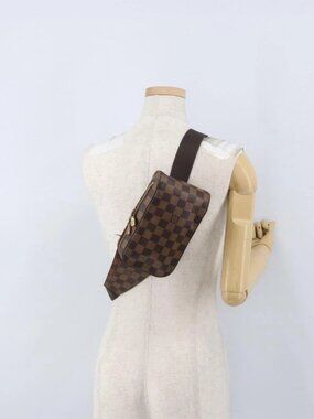 LOUIS VUITTON Damier Ebene Geronimos Shoulder Bag N51994 LV Auth ka2662